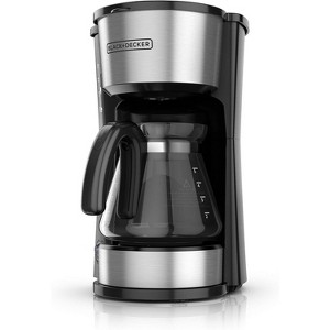 BLACK+DECKER CM0755S 4-in-1 5-Cup Coffee Station Coffeemaker, Stainless Steel - 1 of 4