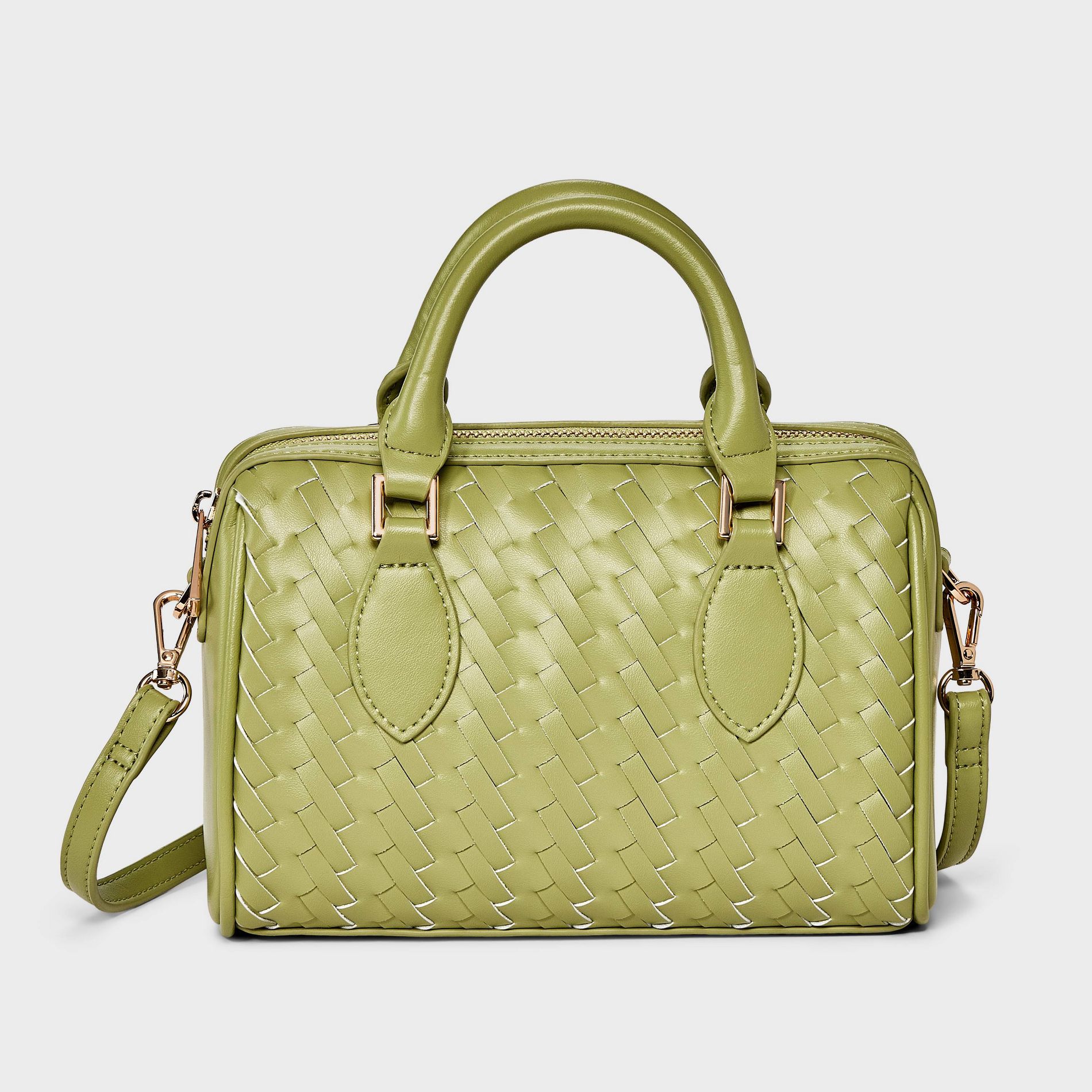 Woven Mini Bowler Crossbody bag - A New Day™