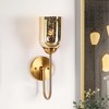 LNC Nicomedes 4.7-in 1-Lights  Polished Gold with Mercury Glass  Modern/Contemporary  Indoor Wall Lights - 2 of 4