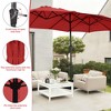 15ft Patio Umbrella with  Tilt Waterproof Sun Shade for Deck, Pool, Garden - 4 of 4