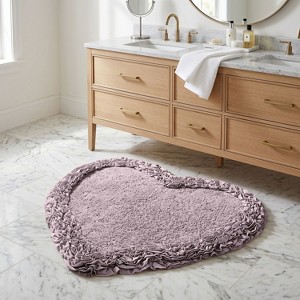 Better Trends Shaggy Border Bath Rug, 100% Cotton Tufted, Soft ...