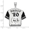 Black Bow Jewelry Sterling Silver Larry Walker Signature Enamel Jersey Pendant - 2 of 3
