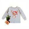 The Juniper Shop Cute Reindeer Head Youth Long Sleeve Tee - 2 of 3