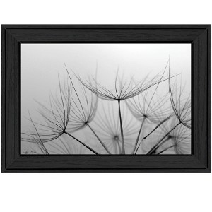 HomeRoots Love is a Delicate Flower Black Framed Print Wall Art - 1 of 4