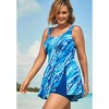 Swim 365 Women's Plus Size Side-Slit Swim Dress - 4 of 4