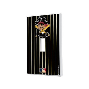 MLB Cooperstown Central Teams Pinstripe Hidden-Screw Light Switch Plate for Single Toggle - 1 of 4