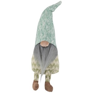 Northlight Sitting Gnome With Chevron Outfit Christmas Figure - 13.75" - 1 of 4