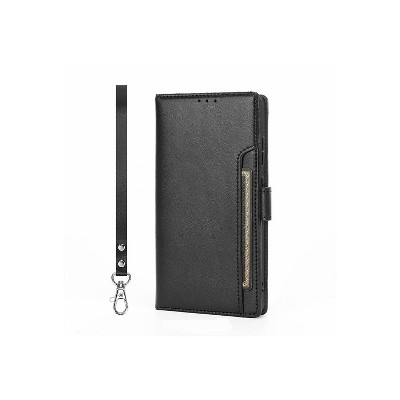 SaharaCase Indy Wallet Case for Galaxy S25 Ultra Shock Absorbing Scorpion Black (CP00773)