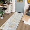 Machine Washable Rug Non Slip Modern Abstract Area Rug Stain Resistant Low Pile Carpet Indoor Floor Mat for Living Room Dining Room Bedroom Office - 3 of 4