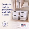 Homz Heavy Duty Modular Stackable Storage Tote Containers with Latching Lids, 66 Quart Capacity for Home, Garage, or Office Organization - 2 of 4