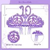 Meant2tobe 10th Birthday Sash & Tiara For Girls - Glitter Sash, Purple Rhinestone Metal - 2 of 4