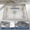 Undermount Kitchen Sink, 23x18 Inch Under Counter Sink, Stainless Steel Ledge Workstation Kitchen Sinks with Built-In Accessories,Kitchen Sink Basin - 4 of 4