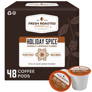 Fresh Roasted Coffee - 48 CT Holiday Spice Flavored Single Serve Pods - 1 of 4
