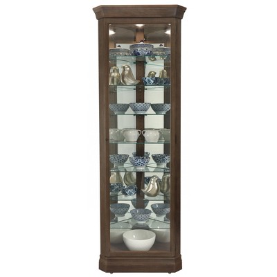 Howard Miller 680641 Delia Curio Cabinet 680641 Aged Auburn