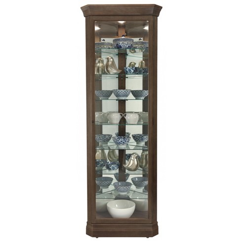 Corner curio deals cabinet espresso