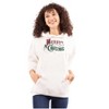 Classic Merry Christmas Mistletoe Hoodie Sweatshirt Women Men Brisco Brands - 3 of 4