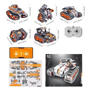 VEVOR STEM Building Toys for Kids 5 in 1 App & Remote Control Car/Robot 554 PCS - 1 of 4