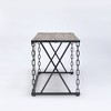 Vynxaria Antique Black Rectangular Desk Industrial Design for Vintage Modern Workspaces - 2 of 4