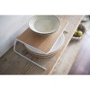 Yamazaki Home - Dish Riser - 2 Sizes - Steel + Wood - 4 of 4