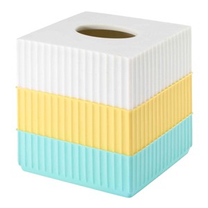 Izod Clubhouse Stripe Aqua Tissue Cover - 1 of 3