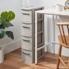 4 Drawer Skinny Tower Dark Gray - Brightroom™ : Target