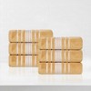Zero Twist Cotton Solid and Jacquard Bathroom Towel Set by Blue Nile Mills - 2 of 4