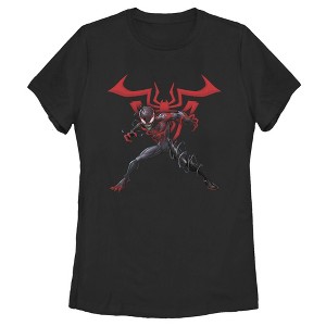 Women's Marvel Spider-Man Miles Morales Symbol T-Shirt - 1 of 3