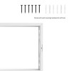 Floating Shelves- Open Cube Wall Shelf Set with Hidden Brackets, 3 Sizes to Display Decor, Photos, More- Hardware Included by Hastings Home (White) - 3 of 4