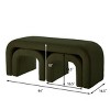 FURNIinspire Ottomans And Benches 44 Inch Bench End of Bed Bench Bedroom Bench, Living Room Ottoman for Entryway, Green, 43.5"*16.5"*18" - 3 of 4