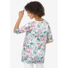 Woman Within Women's Plus Size Pointelle Scoopneck Tee - 3 of 4