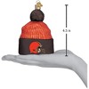 Old World Christmas Blown Glass Ornament for Christmas Tree, Cleveland Browns Beanie - 3 of 3