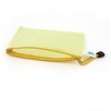 Unique Bargains PVC Zipper Closure Horizontal A6 Paper File Holder Bags Yellow 12 Pcs - 2 of 3