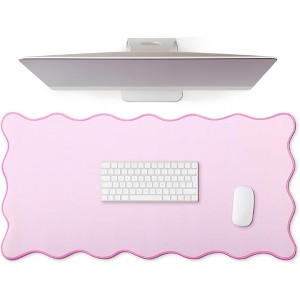 Craze Ventures Pink Scalloped Desk Mat - 1 of 4