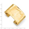 Black Bow Jewelry 37mm 14k Yellow Gold Hammered Solid Cuff Bangle Bracelet - 4 of 4