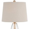 360 Lighting Tibet 27" Tall Modern Coastal Table Lamps Set of 2 Clear Glass White Shade Living Room Bedroom Bedside Nightstand House Office Home - 3 of 4