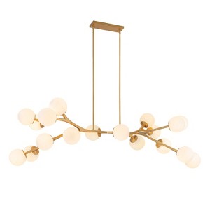 LLHZSY 18 - Light Modern Dimmable Bubble Sputnik Linear Globe Chandelier - W68.11" - 1 of 4