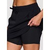 RBX Active Women's Pickleball Fashion Skort with Pockets, Curved Hem Quick Drying Active Skirt with Built-In Shorts - 2 of 4