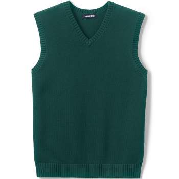 Lands' End School Uniform Men's Cotton Modal Sweater Vest