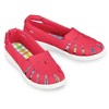 Collections Etc Adjustable Canvas Plaid Padded Insoles Sandals - 2 of 4