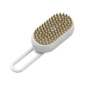 BABYYER Upgraded Steamy Cat Brush - 3 in 1 Cat Steamy Brush, Cat Grooming Brush, Multi-Functional Pet Brush (White) - 1 of 4