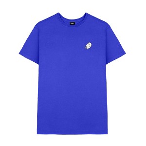 Dalix Ghost Embroidered Soft Cotton Short Sleeve T Shirt Mens - 1 of 4