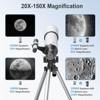 SKONYON Telescope 80mm Aperture 500mm Portable Astronomical Refracting Telescopes with 20-150X Magnification and Complete Accessories - 3 of 4