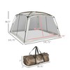 Aghana Digitals 12'x12' UV50+ Screen House Tent for 6-8 People, 2 Doors, Quick Setup with - 3 of 4