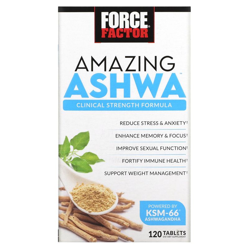 Force Factor Amazing Ashwa , 120 Tablets, 1 of 4