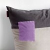 Slickblue Happy Pieces Knitted Fabric Patchwork Pillow - 19.7" Decorative Cushion with Down-Alternative Fill - 2 of 3