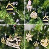 50ct black & gold shatterproof Xmas ball ornaments, 2.36" plastic baubles for tree, wreath, garland, party, or holiday home decor. - 4 of 4