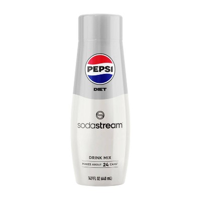 SodaStream Diet Pepsi Soda Mix - 14.9 fl oz: Sugar-Free, Zero Calorie, Kosher, Soda Streamer Flavor Syrup