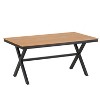 Sapphtopaz Patio Dining Set Contemporary Outdoor Dining Set with Rattan Chairs for Lawn, Balcony, Garden, Yard - 2 of 4