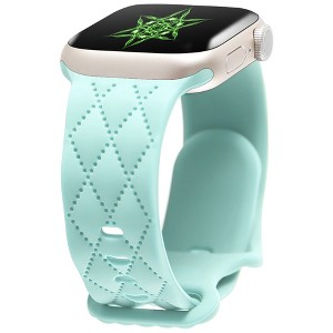 HTUTWOO Checkered Apple Watch Silicone Strap, Slim Sport Band 38/40/41/42/44/45/46/49mm for iWatch Series 11 10 9 8 7 6 5 4 3 2 1 SE Ultra - 1 of 4