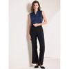 INSPIRE CHIC Women's Work V Neck Sleeveless Ruched Tank Top - 3 of 4